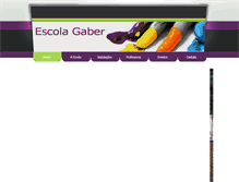 Tablet Screenshot of escolagaber.com.br